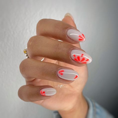 “It always seems impossible until it's done" . @cindypaola.nails 🤍 . #springmani #springnails #springflorals #floralnails #floralmani… | Instagram Coral Nail Designs, Timeless Nails, Uñas Color Coral, Coral Nails With Design, Island Nails, Coral Nail, Almond Acrylic Nails Designs, Tropical Nails, Coral Nails