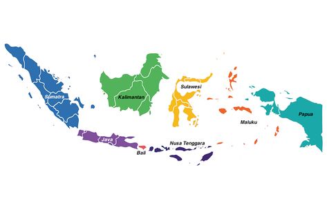 Map Art Illustration, North Sulawesi, Indonesian Flag, Balinese Art, Maps Of The World, Denpasar Bali, Komodo Island, West Papua, Mangrove Forest