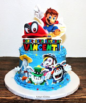 Katy's Kitchen: Super Mario Odyssey Cake Super Mario Odyssey Cake, Mario Odyssey Cake, Super Why Cake, Super Mario Cake, Super Mario Odyssey, 7 Birthday, Alphabet Cookies, Mario Cake, Animal Baby Shower Theme