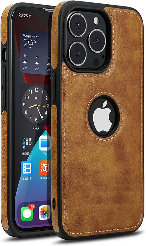 Razstorm Unique Design Luxury Leather Business Phone Case for iPhone 13 Pro Max Anti-Slip Scratch Resistant Ultra Slim Protective Case (2021,6.7”) (Brown) Vr Accessories, Iphone Leather, Case For Iphone 13 Pro, Case For Iphone 13, Iphone Leather Case, Leather Pattern, Leather Phone Case, Mini Case, Iphone 13 Pro