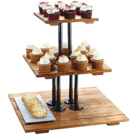 Where to rent Madera 3-Tier Display Riser in The Greater Philadelphia area, New Britain PA, Doylestown PA, Lansdale PA, New Hope PA Buffet Stand, Pastry Display, Cake Stand Set, Catering Display, Display Risers, Cupcake Display, Wooden Display, Food Displays, Tiered Stand