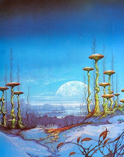 Imgur: The most awesome images on the Internet Sci Fi Landscape, Science Fiction Artwork, 70s Sci Fi Art, Arte Peculiar, Scifi Fantasy Art, Have Inspiration, Alien Worlds, Fantasy Setting, Futuristic Art