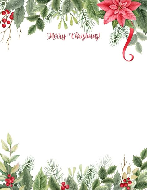 Free Printable Christmas Stationery And Writing Paper Christmas Letter, Christmas Stationery, Free Christmas Printables, Christmas Wallpaper, Writing Paper, Christmas Printables, Free Printables, Merry Christmas, Stationery