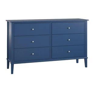 Andover Mills™ Bedroom Furniture & Bedding | Wayfair Navy Dresser, Boys Shared Room, Narrow Dresser, Gothic Bathroom, Bedroom And Closet, Traditional Dressers, Low Dresser, Closet Clutter, Dc Apartment