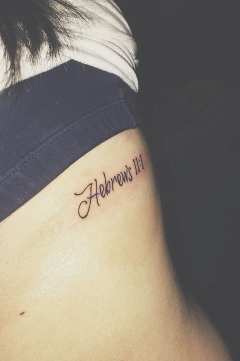 Hebrews 11:1 tattoo Hebrews 11 1 Tattoo Ideas, Hebrews 11:1 Tattoo, Hebrews 13:8 Tattoo, Hebrews 4:12 Tattoo, Hebrew Tattoo Quotes Bible, Hebrew Phrases Tattoo, Tattoos In Hebrew Quotes, Chakra Tattoos, Tattoos Faith