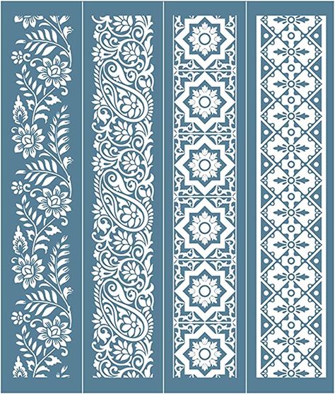 Alpona Design, Flower Wall Hanging, Flower Drawing Design, Paper Wall Hanging, Textile Prints Design, Soyut Sanat Tabloları, Border Embroidery Designs, Textile Pattern Design, Paper Flower Wall