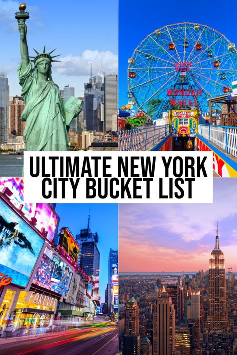 City Bucket List, New York Trip Planning, New York Guide, Travel Outfit Spring, New York Bucket List, York Christmas, New York City Vacation, Visit New York City, Visiting Nyc