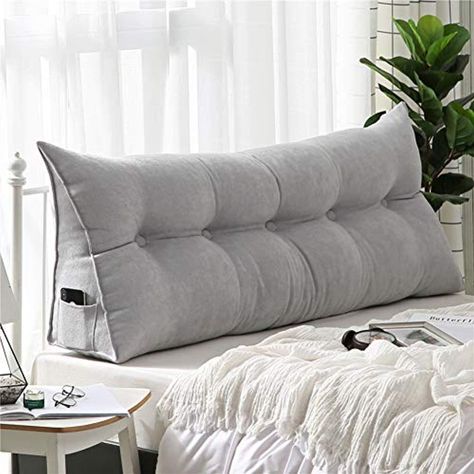 Double Bedside Triangle Cushion Daybed Backrest Sofa Bed Large Triangular Cushion Three-dimensional Detachable Tatami Reading Backrest Cushion (color : E, Size : 200x50x20cm): Amazon.co.uk: Kitchen & Home Couch Grau, Bed Backrest, Pillow Headboard, Bed Rest Pillow, Backrest Pillows, Mode Tips, Wedge Pillow, Cushion Headboard, Sofa Throw Blanket