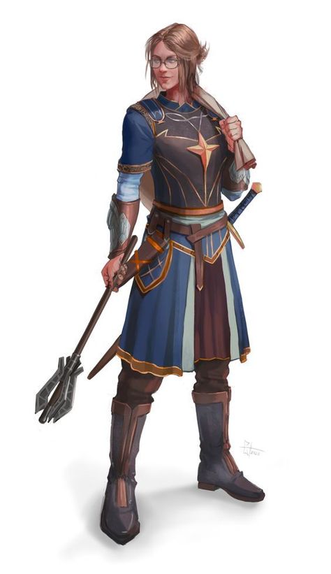 Human Cleric Dnd Female, Female Cleric Dnd, Dnd Cleric Female Characters, Female Cleric, Dnd Cleric, Medium Armor, Bag Glasses, Female Character Design Brunette, Female Armor