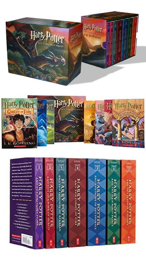 Mary Grandpre, Harry Potter Book Set, Harry Potter Box Set, Phoenix Harry Potter, Hp Book, Box Set Books, The Deathly Hallows, The Goblet Of Fire, The Prisoner