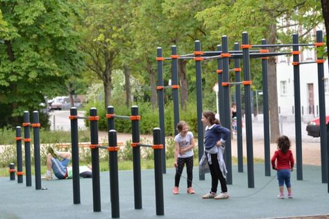 Calisthenics Park, Children Park, Outdoor Gym, Street Workout, Outdoor Workouts, Calisthenics, Public Space, Motor Skills, Berlin