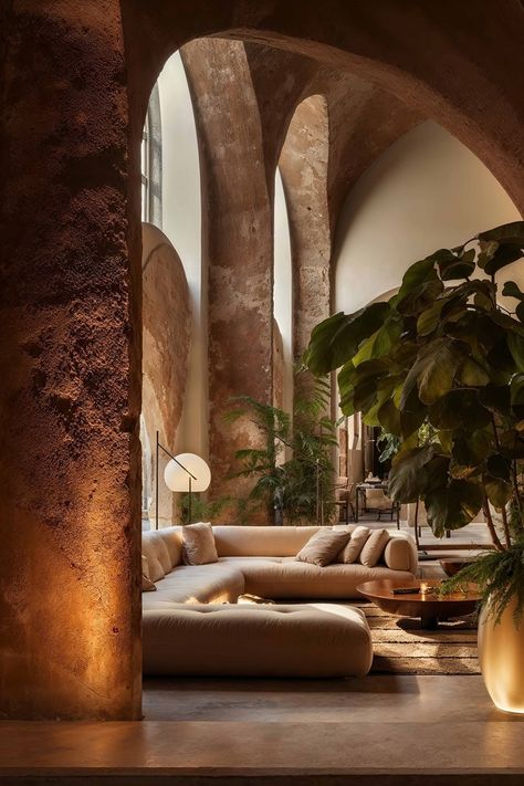 Boutique Hotel LE GROTTE DI SANT'ANTONIO | Manolo Torres Luxury Foyer, Farmhouse Kitchen Window, Boutique Hotel Lobby, Hotel Lobby Lounge, Resort Interior Design, Boutique Hotels Design, Casa Cook, Greek City, Hotel Lobby Design