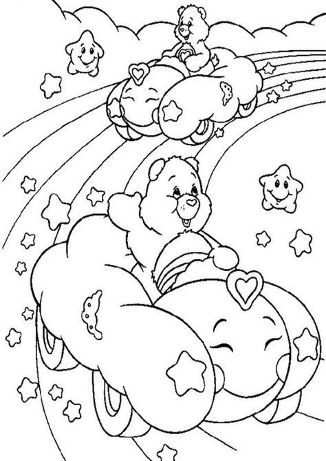 Free & Easy To Print Rainbow Coloring Pages - Tulamama 80s Coloring, Hello Kitty Colouring Pages, Kitty Coloring, Bear Coloring Pages, Detailed Coloring Pages, Hello Kitty Coloring, Animal Coloring Books, Color Magic, Cartoon Coloring Pages