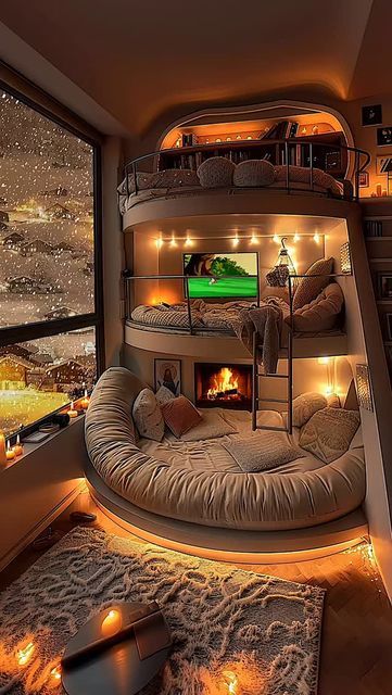 Khizar Alam on Instagram: "Rain Brings Euphoria to My Cozy Luxury Bedroom: Perfect Ambiance #cozyapartment #rainyday #cozybedroom" Cozy Luxury Bedroom, Crazy Interior Design, Dark Bedroom Aesthetic, Freelance Interior Designer, Dream Bedroom Inspiration, Cool Room Designs, Cozy Luxury, Loft Bed Frame, Small Room Design