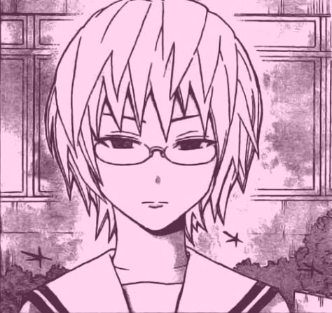 Fem Saiki, Saiki K Oc, Kuriko Saiki, Kokichi Edit, Saiki Icon, Saiki K Anime, Coloured Manga, Kusuo Saiki, Pink Pfp