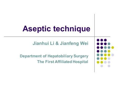 Aseptic technique Jianhui Li & Jianfeng Wei> Aseptic Technique, Surgical Gloves, Surgical Nursing, Medical Surgical Nursing, Body Fluid, Surgery, Nursing, Did You Know, Medical