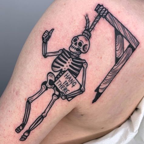 Traditional Skeleton Tattoo, Glory Tattoo, Skeleton Tattoo, 13 Tattoos, Prison Tattoos, Quote Tattoo, Traditional Tattoo Sleeve, Skeleton Tattoos, Creepy Tattoos