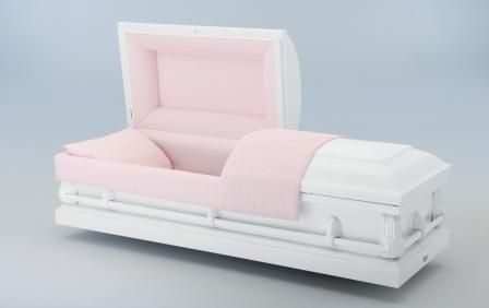 Pure White Casket - Pink Crepe Interior, Nationwide Delivery. Lowest Online Prices. Visit www.coffincompany.co.uk White Casket, Pretty Coffins, Wood Casket, Pink Coffin, Casket Sprays, Memorial Flowers, Pink And White Flowers, The East, Pure White