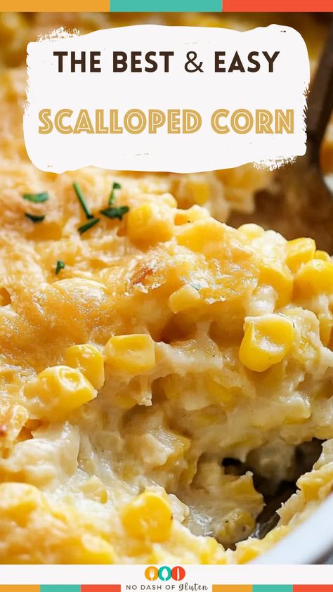 Corn Casserole No Cheese, Cheesy Creamy Corn, Gourmet Corn Recipes, Cheesy Corn Side Dish, Thanksgiving Side Dishes Corn Casserole, Skillet Corn Casserole, Paula Deans Corn Casserole Recipe, Corn Side Recipes, Corn Side Dish For Thanksgiving