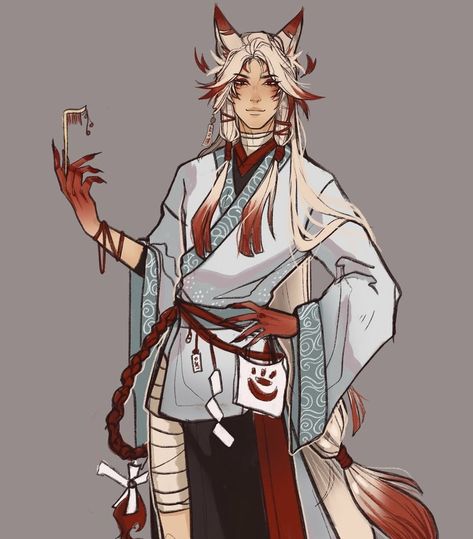 Fox Character, Oc Manga, Arte Inspo, Character Design Male, Character Design References, Character Creation, Dnd Characters, Character Outfits, Character Portraits