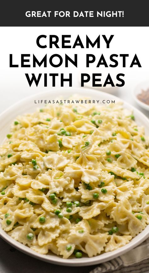 Lemon Peas Pasta, Bowtie Pasta Side Dish, Bow Tie Pasta Side Dishes, What To Make With Bowtie Pasta, Bow Tie Pasta With Peas, Lemon Pasta With Peas, Lemon And Pea Pasta, Healthy Bowtie Pasta Recipes, Sausage Lemon Pasta