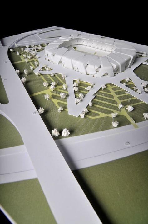 Arch2O - Dalian #Football #Stadium UNStudio Dalian China, Stadium Architecture, Architecture Design Process, Stadium Design, Architectural Model, Sports Stadium, Arch Model, Football Stadium, Dalian