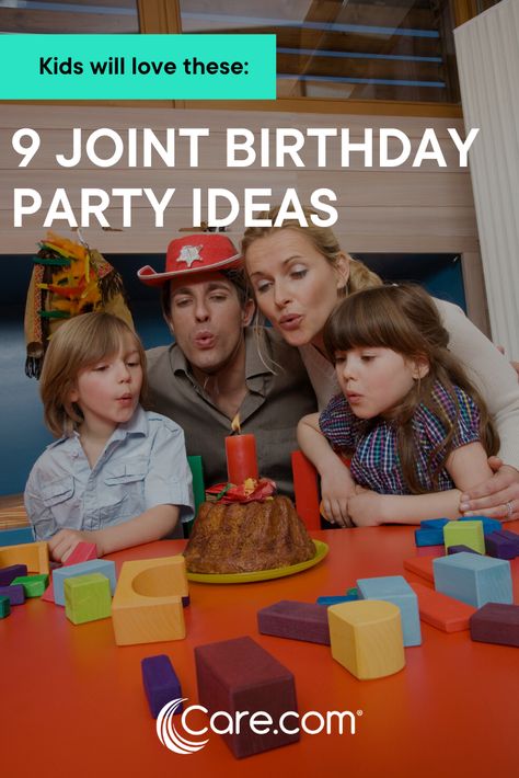 Whether you have twins, siblings who share a birthday month or besties who are set on celebrating together, joint birthday parties are a great way to double the fun. From adorable backdrops to show-stopping cakes (to preventing show-stopping tantrums), here are eight expert joint birthday party ideas and tips. #kidsbirthdayparties #birthdaypartyideas Sharing Birthday Party Sibling, Combination Birthday Party Ideas, Siblings Birthday Party Ideas, Combined Birthday Party Sibling, Siblings Birthday Party Ideas Combined, Sibling Birthday Party Ideas, Brothers Birthday Party Ideas, Shared Birthday Parties, Double Birthday Parties