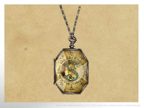 Slytherin Locket Drawing, Salazar Slytherin Locket, Slytherin Illustration, Horcrux Tattoo, Harry Potter Locket, Slytherin Necklace, Horcrux Locket, Slytherin Locket, Locket Tattoos