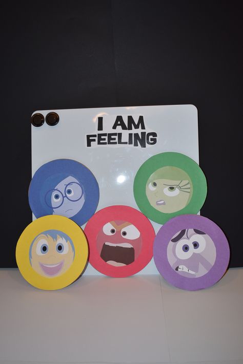 Inside Out Mood Board Unpacking Standards, Disney Classroom Door, Disney Themed Classroom, Movie Inside Out, Disney Classroom, Door Inside, Understanding Emotions, Preschool Classroom Decor, Art Therapy Projects