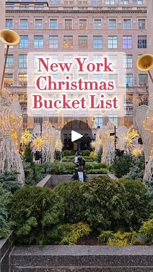 146K views · 21K reactions | New York Christmas Bucket List 🎅🎄❄️✨️☃️ #holidayseason #happyholidays #christmasiscoming #christmasinnyc #manhattan #newyork #december #travelnyc | Followme_nyc Nyc Christmas Bucket List, New York Xmas, New York Bars, Nyc Xmas, Christmas Outdoor Lights, Nyc Vacation, Christmas Nyc, Best Places In Italy, York Things To Do