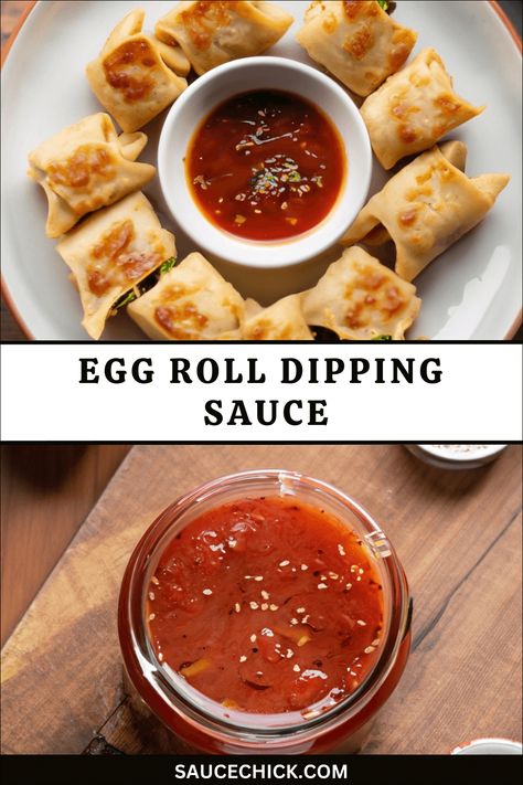 Egg Roll Dipping Sauce Recipe - Made At Home Egg Roll Dipping Sauce Recipes, Egg Roll Dipping Sauce, Egg Roll Sauce, Dipping Sauce Recipes, Collard Green Wraps, Asian Bowls, Asian Appetizers, Dipping Sauces Recipes, Easy Eggs