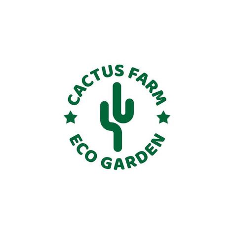 Succulent Logo Design, Cactus Branding, Cactus Logo Design Ideas, Succulent Graphic Design, Cactus Typography, Cactus Font, Cactus Logo, Cactus Farm, Garden Logo