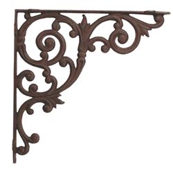 Swirl Iron Corner Bracket $24 Decorative Corbels, Decorative Shelf Brackets, Wall Shelf Brackets, Iron Shelf Brackets, Cast Iron Wall, Metal Shelf Brackets, Iron Accents, Iron Brackets, Iron Shelf