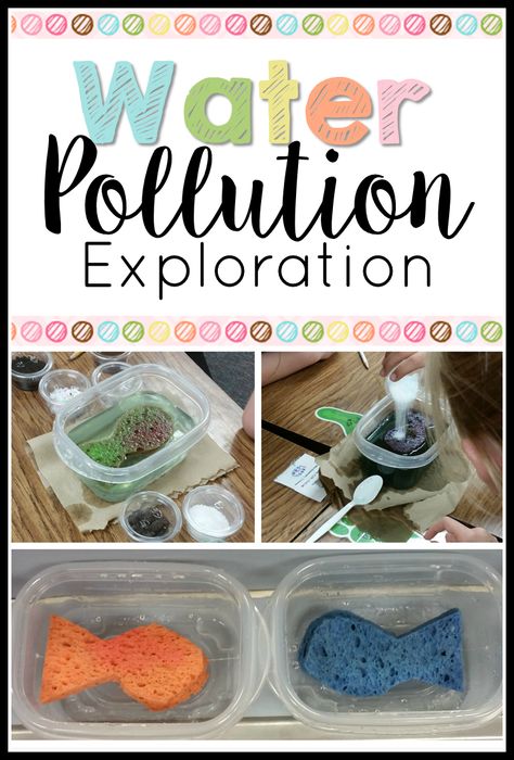 Water Pollution Experiment, Pollution Experiment, Environmental Science Lessons, Pollution Activities, Earth Science Projects, Aesthetic Earth, Earth Science Activities, Science Aesthetic, Activities Elementary