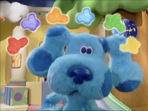 Blue And The Colors 🔴🟣🟠🔵🟢🟡 Blues Clues Plush, Blues Clues Icon, Blues Clues Art, Blues Clues Aesthetic, Blues Clues Pfp, Blue Characters Cartoon, Blue Kidcore, Sea Seal, Blue Clues