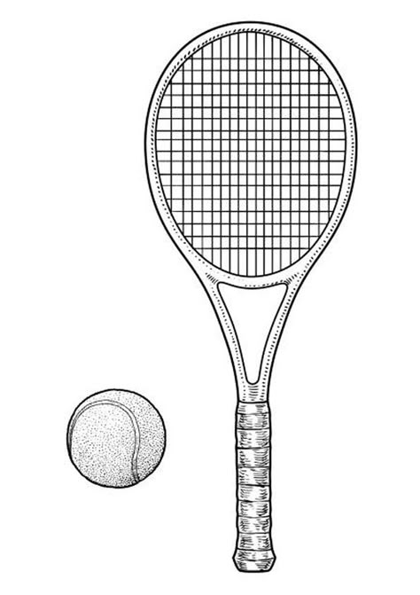 Tennis Ball Drawing, Tennis Tattoo, Shoe Coloring Pages, Tennis Racket Art, Tennis Drawing, Aesthetic Coloring Pages, Coloring Pages Aesthetic, Black Pen Drawing, Camping Drawing