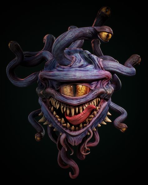 D&d Beholder Art, Dnd Beholder Art, Dnd Mimic Art, Dnd Monster Art, Beholder Dungeons And Dragons, Beholder Dnd, Far Realm, Beholder Art, Dnd Diy