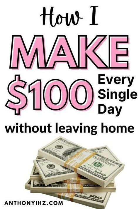 How I Make $100 Every Single Day Without Leaving Home Make 100 A Day, 100 Dollars, How To Use Facebook, Social Media Jobs, Leaving Home, Work At Home, Job Title, Make Money Fast, Every Single Day