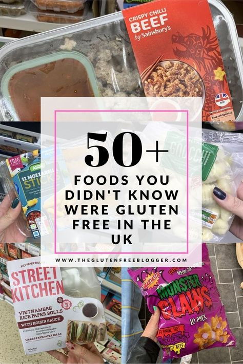 ACCIDENTALLY GLUTEN FREE FOODS IN THE UK Gluten Free Recipes Uk, Gluten Free Travel Food, Gluten Free Shopping List, Gluten Free Food List, Gluten Free Shopping, Gluten Free Items, Gluten Free Info, Gluten Free Brands, Gluten Free Travel