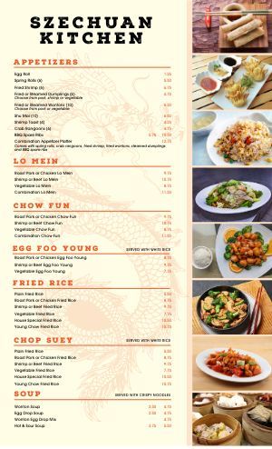 Chinese Menu Templates - Easy to Customize - MustHaveMenus Chinese Menu Ideas, Chinese Food Menu Design Layout, Chinese Menu Design Ideas, Chinese Menu Card, Chinese Food Menu Design, Chinese Menu Design, Resturant Menu, Chinese Food Menu, Chinese Menu