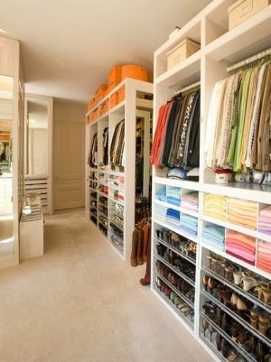 ༺✿ (*︶*^*︶*)*✿༻✄❥❦❧✄❃ ❂❁❀✄ Dream Closet Ideas༺✿* ✄❥❦❧✄❃ ❂❁❀✄✿༻✿༻ Diy Kast, Closet Shoe, Dressing Room Closet, Amazing Closets, Big Closets, Dream Closets, Bedroom Closet, Closet Inspiration, Room Closet