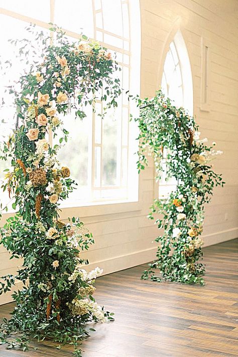 A floral flower backdrop could be an elegant feature for your wedding day. Pin this gorgeous idea into your ideas.##weddingarchinspo #bridalinspiration #bridalstyle. Floral Wedding Arch, Wedding Ground Floral Arch, Open Floral Arch, Partial Floral Arch, Pastel Floral Wedding Arch, Boho Grounded Floral Arch, Bridal Party Attire, Breathtaking Wedding, Flower Backdrop