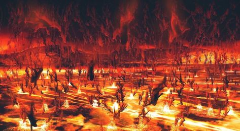 Terra Santa, Hell Fire, Heaven And Hell, Fantasy Concept Art, Dark Art, Dark Fantasy, Jesus Christ, Concept Art, Indonesia