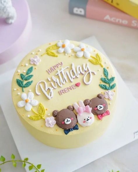 Cute Bento Cake, Bento Cake Ideas, Minimal Cake, Doodle Cake, Cake Designs For Kids, Happy Anniversary Cakes, Cake Cafe, Cute Bento, Elegant Birthday Cakes