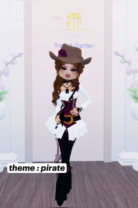 Dress To Impress Outfits Roblox Game Theme Streetwear, Pirate Dress To Impress Outfit, Dti Fits Ballerina, Pirate Outfit Dress To Impress, Preppy Dti Outfits, Dti Roblox Halloween, Dress To In Press, Pirate Dti Outfit, Dti Theme Preppy