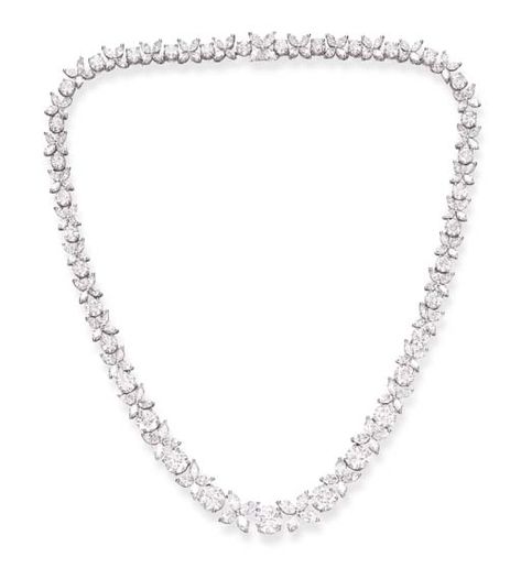 A DIAMOND ''VICTORIA'' NECKLACE, BY TIFFANY & CO. | Christie's Tiffany Co Necklaces, Tiffany And Co Necklace, Tiffany Jewelry, Marquise Cut Diamond, All That Glitters, Rough Diamond, Couture Dresses, Cute Jewelry, Luxury Items