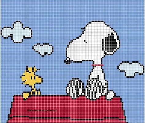 Cross Stitch Snoopy, Cross Stitch Patterns Disney, Snoopy Cross Stitch, Snoopy Nursery, Crochet Snoopy, Snoopy Blanket, Pixel Crochet, Tapestry Crochet Patterns, Disney Cross Stitch