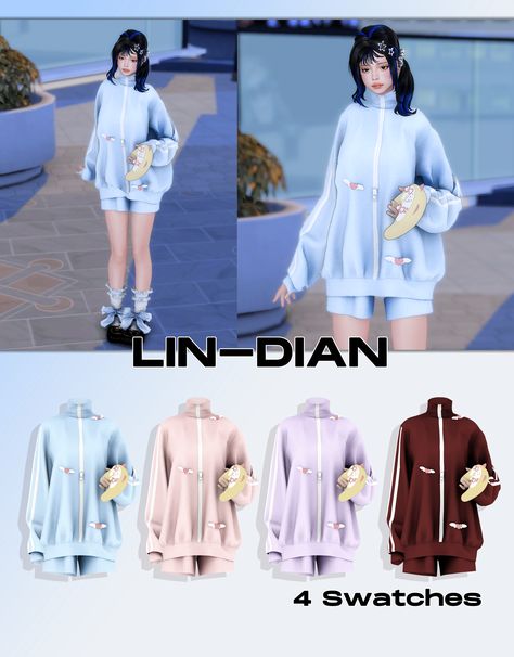 Ts4 Mod, Sims Aesthetic, Sanrio Clothes, Ts4 Clothes, Sims 4 Black Hair, Cc Clothes, Pelo Sims, Sims 4 Dresses, Sims 4 Mm