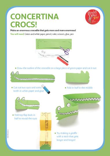 make an enormous croc to go with roald dahl's enormous crocodile book - so cute and easy! Feed The Crocodile Game, Crocodile Activities, Diy Crocodile, Enormous Crocodile Activities, Notes Of A Crocodile, Roald Dahl Activities, Crocodile Craft, The Enormous Crocodile, Roald Dahl Day