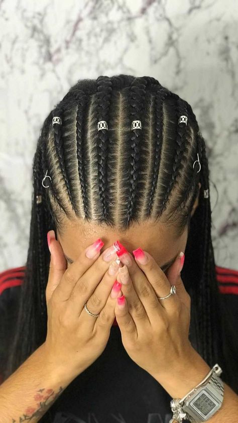 Two Braid Hairstyles, Medium Hair Styles For Women, Braided Hairstyles For Black Women Cornrows, Rave Hair, Braided Cornrow Hairstyles, Protective Hairstyles Braids, Hairdos For Curly Hair, Pretty Hair Color, Hair Stylies